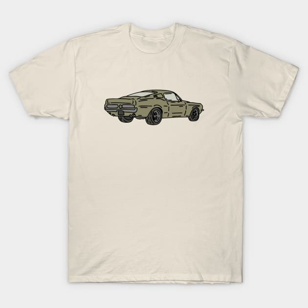 vintage muscle car T-Shirt by fokaction